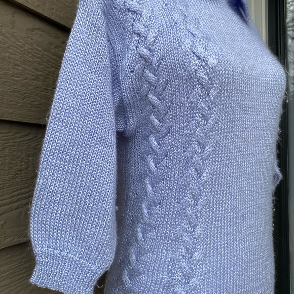 Alison J vintage womens knit sweater lavender - Picture 2 of 12